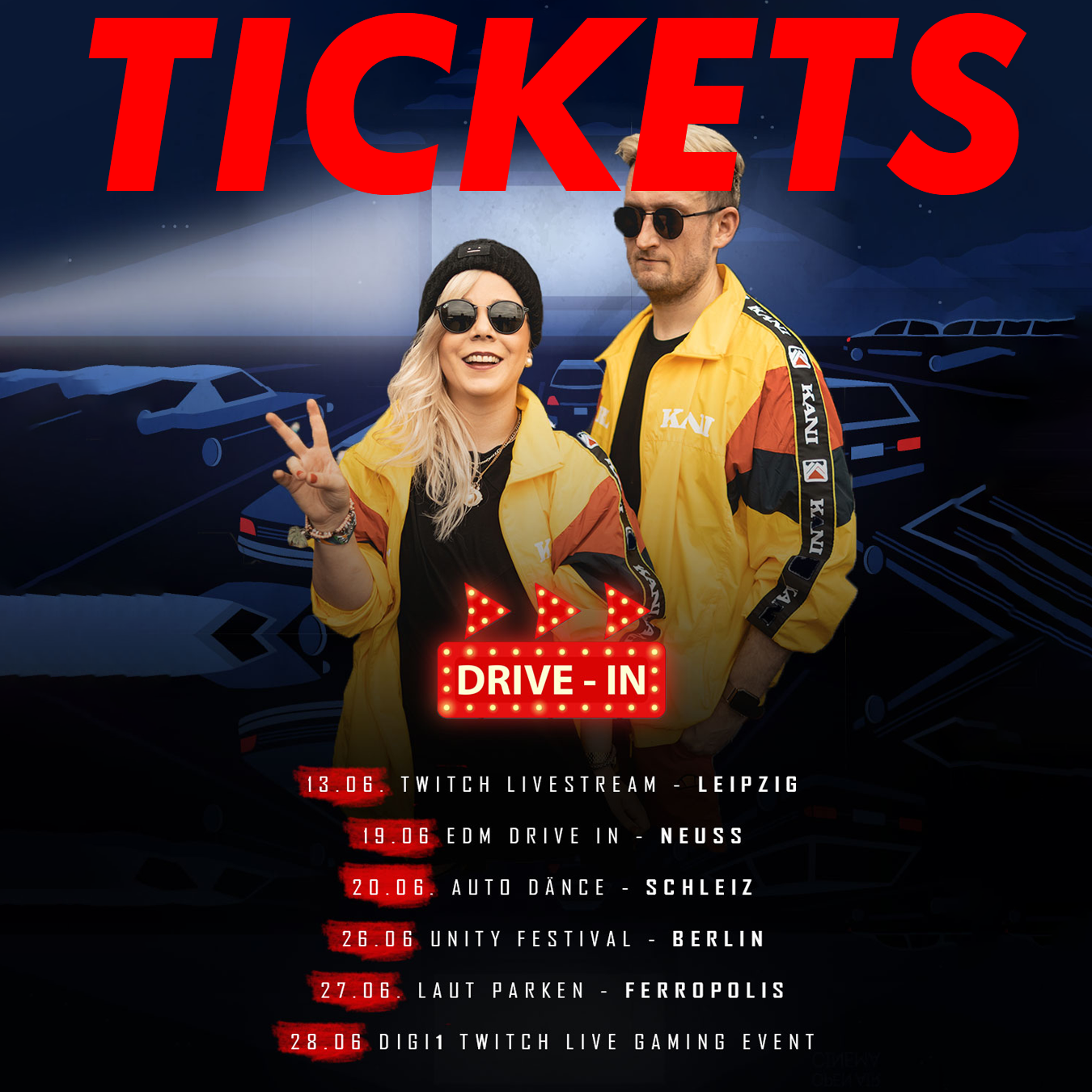 TICKET LINKS! OSTBLOCKSCHLAMPEN I OBSMUSIC OBS is the famous DJ Duo also known as Sophie and Markus